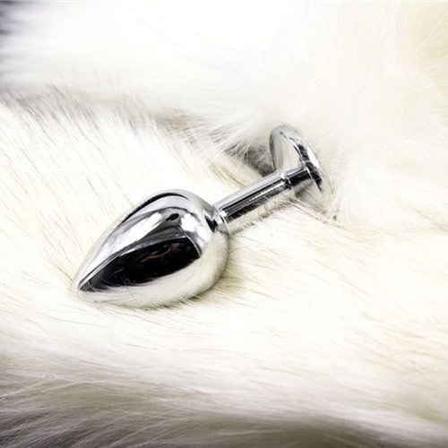 plug anale con coda long fox tail bianca na Arena.pl