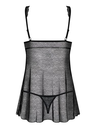 Komplet Babydoll i Stringi - Obsessive 877-BAB-1 S/M na Arena.pl