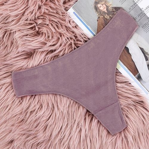 5x GŁADKIE STRINGI BEZSZWOWE BAWEŁNIANE MAJTKI M/L na Arena.pl