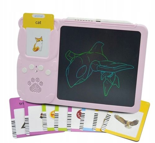 CZYTNIK KART TABLET DO NAUKI ANGIELSKIEGO SŁÓWEK 2W1 112 KART 224 SŁÓWKA na Arena.pl