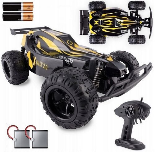 Samochód Zdalnie Sterowany Rc Overmax Rally 20Km/H Dwa Akumulatory na Arena.pl