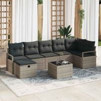 Zestaw Sof z poduszką 4 pcs polirattan