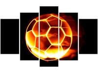 OBRAZ PIŁKA NOŻNA PŁOMIENIACH