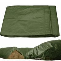 Plandeka ochronna okrycie płachta pe zielona wodoodporna wzmacniana 2x3