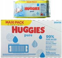 Huggies Pure chusteczki nawilżane 10 x 72 szt ŚWIEŻE