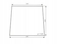 szyba przednia - przód ciągnika URSUS C-385, 1604, 1201, 1204, Zetor 8111