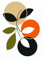 Plakat 20,5x28,4cm Organiczny Pokój