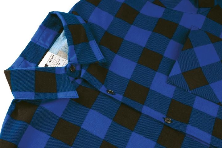 KOSZULA FLANELOWA ROBOCZA NIEBIESKA XL zdjęcie 4