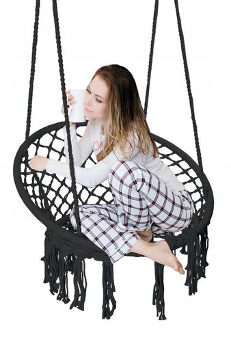 FOTEL WISZĄCY BOCIANIE GNIAZDO HUŚTAWKA OGRODOWA HAMAK DO OGRODU na Arena.pl