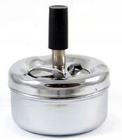 Popielniczka Obrotowa Metalowa Zamykana Okrągła