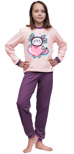 Piżama dziecięca Axolotl z Sercem na Arena.pl