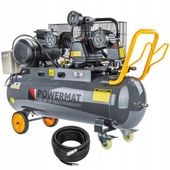 KOMPRESOR OLEJOWY 100L 8 BAR SPRĘŻARKA 400V 650l/min + WĄŻ