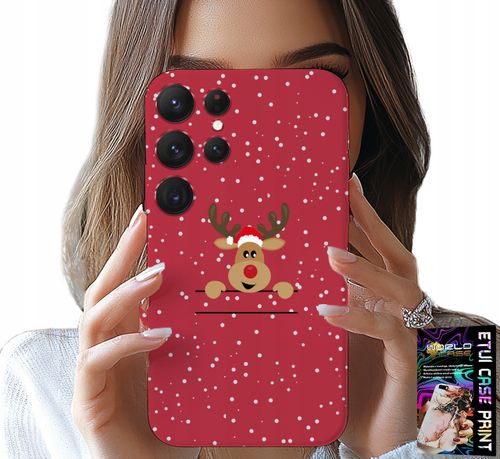 ETUI DO SAMSUNG GALAXY S24 ULTRA - ŚWIĄTECZNY RENIFER MIKOŁAJ ŚWIĘTA +SZKŁO na Arena.pl