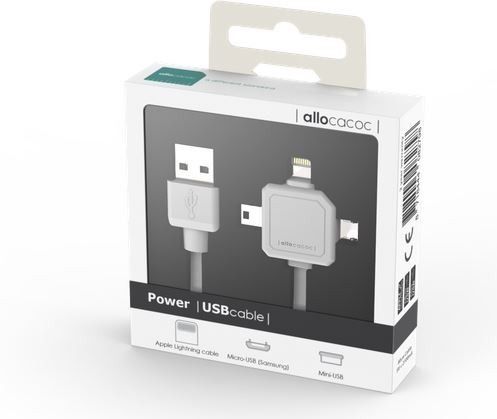 Kabel zasilający Allocacoc Power USB Cabel 3 w 1 na Arena.pl