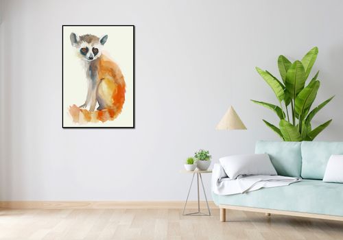 Plakat 70x100cm Lemurek na Arena.pl