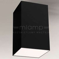 Natynkowa LAMPA sufitowa ARAO 1179 Shilo metalowa OPRAWA downlight kostka cube czarna