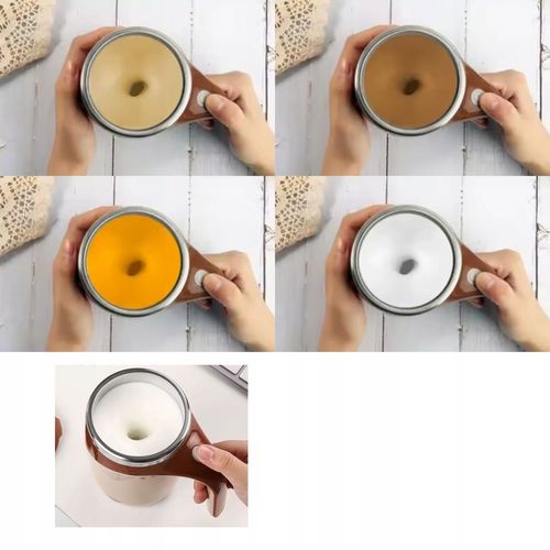 AUTOMATYCZNY KUBEK TERMICZNY 380 ML MAGNETYCZNE MIESZADŁO USB DLA KAWOSZY na Arena.pl