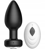 WIBRUJĄCY KOREK ANALNY WIBRATOR Z PILOTEM ZDALNIE STEROWANY ANAL PLUG