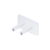 Volaro zestaw maskujący do zaworów grzejnikowych, biały mat