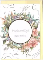 Karnet B6 Ślub Cytat - Róża