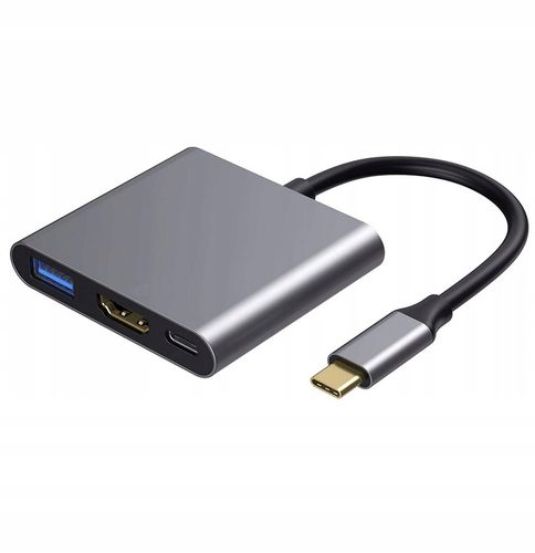 Przejściówka Adapter 3w1 HUB USB-C HDMI 4K ver2020 na Arena.pl