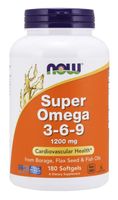 NOW FOODS Super Omega 3-6-9 1200 mg (180 kaps.)
