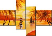 130CM 90 OBRAZ 4 ELEM CHWILA SPOKOJU ŚCIENNY