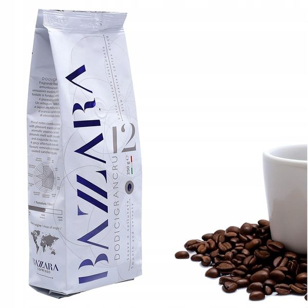 Kawa ziarnista Bazzara Dodicigrancru 250g zdjęcie 4
