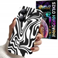 ETUI CASE DO XIAOMI NOTE 13 PRO 4G - ABSTRAKCJA ZEBRA MODNE WZORY + SZKŁO