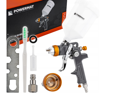 PISTOLET LAKIERNICZY DO MALOWANIA LAKIEROWANIA HVLP 1,4 MM ZBIORNIK 600 ML na Arena.pl