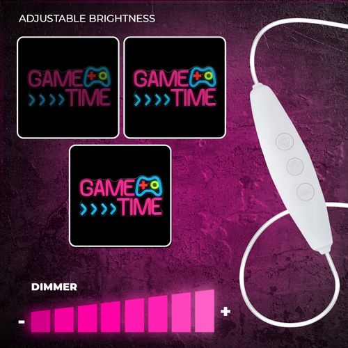 Forever Light Neon PLEXI LED GAME TIME multikolor FPNE34 na Arena.pl