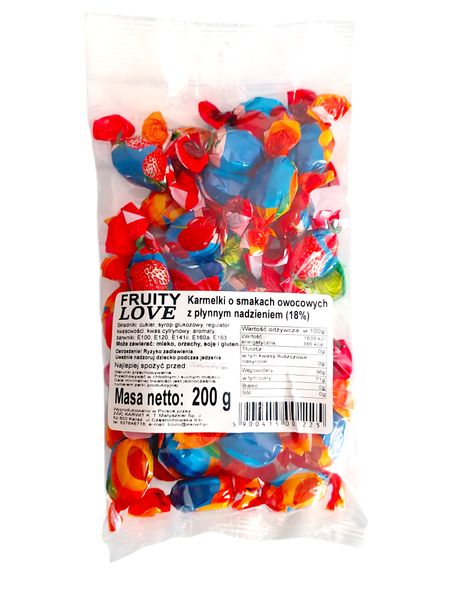 Cukierki 200g Fruity Love zdjęcie 1