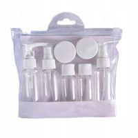 BUTELKI POJEMNIKI PODRÓŻNE NA KOSMETYKI DO SAMOLOTU BAGAŻU ZESTAW 10