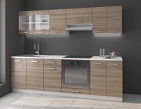 Meble kuchenne DAVE z blatem dąb sonoma trufel 240cm