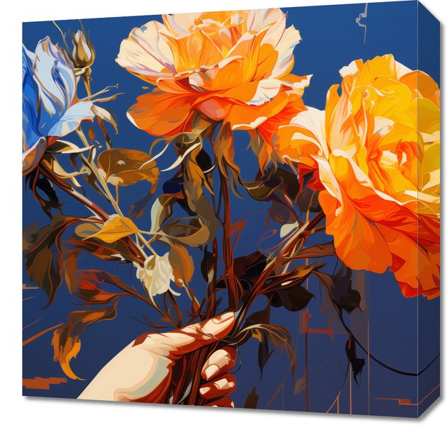 Obraz 50x50cm Żywy Uścisk zdjęcie 1