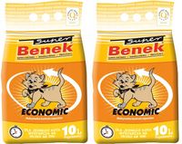 Super Benek Economic 20L Zbrylający Żwirek dla Kota Bentonitowy