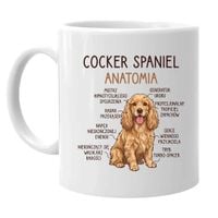 Cocker Spaniel anatomia - kubek na prezent dla miłośnika psów