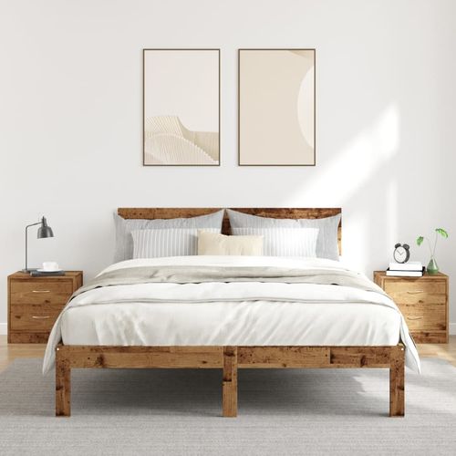 Szafki nocne, 2 szt., stare drewno, 40x30x40 cm na Arena.pl