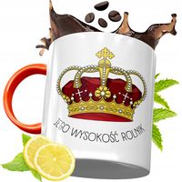 Kubek Pomarańczowy Dla Rolnika Prezent Z Nadrukiem Ze Zdjęciem