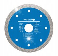 Tarcza diamentowa do glazury Hogert 115mm HT6D721