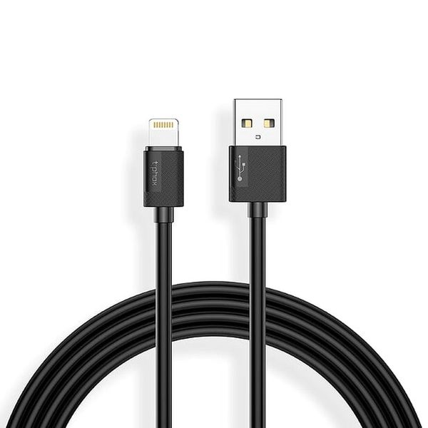 KABEL T-PHOX NETS LIGHTNING BLACK 3A ; PVC ; 2M zdjęcie 1