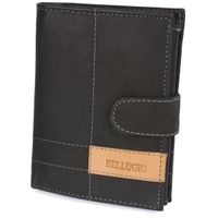 Portfel męski skórzany ALBERTO 123A - czarny