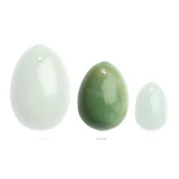 la gemmes yoni egg jade m - kamień jadeitowy, średni rozmiar, naturalny