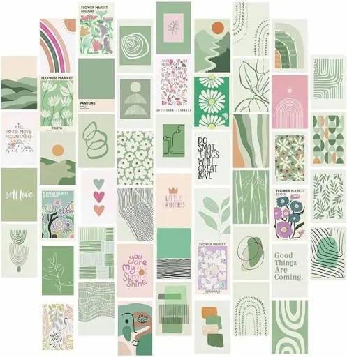 Kolaż Ścienny Ozdoba Naklejki Dekoracja do domu biura 50 sztuk zdjęcie 1