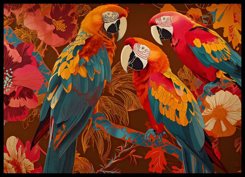 Plakat 70x50cm Kolorowe Ary zdjęcie 2