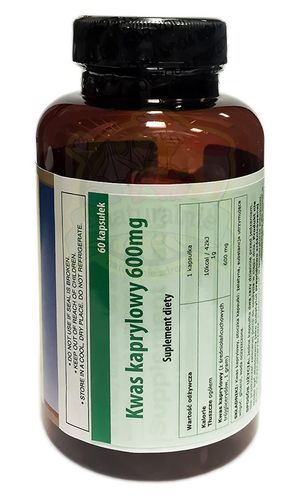 Kwas Kaprylowy 600mg (60kaps) Swanson na Arena.pl