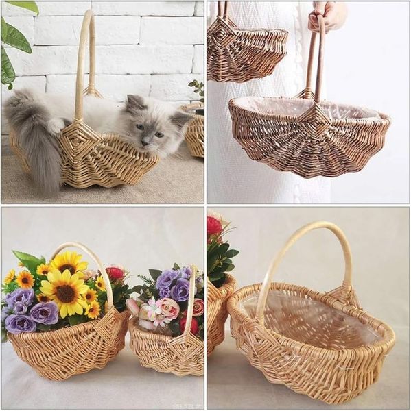 KOSZYK KOSZYCZEK WIELKANOCNY WIKLINOWY NA WIELKANOC PIKNIK ITP. 31 X 22 CM zdjęcie 5