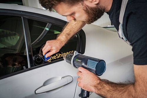 OPALARKA ELEKTRYCZNA MOCNA Z REGULACJĄ 2 BIEGI MAX 600°C + 4 DYSZE na Arena.pl
