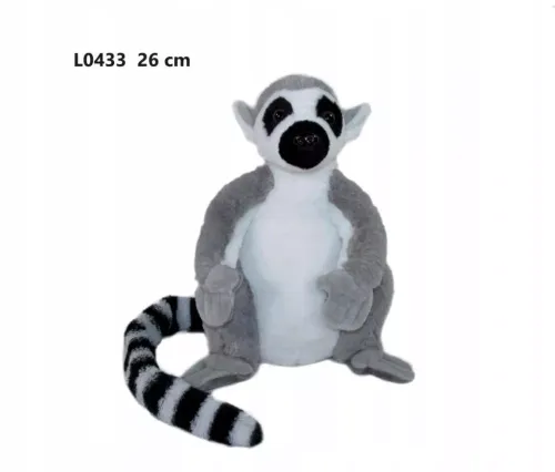 MASKOTKA LEMUR JULIAN PLUSZAK PLUSZOWY DUŻY 26 CM na Arena.pl
