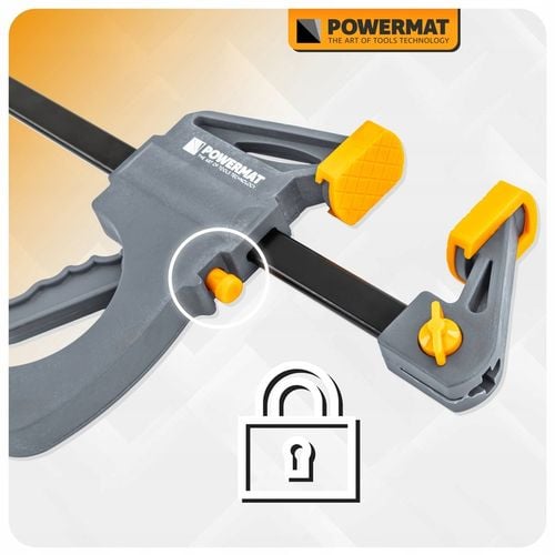 ŚCISK STOLARSKI ZACISK DŹWIGNIOWY 150x60 MM SZYBKOZACISKOWY AUTOMATYCZNY na Arena.pl